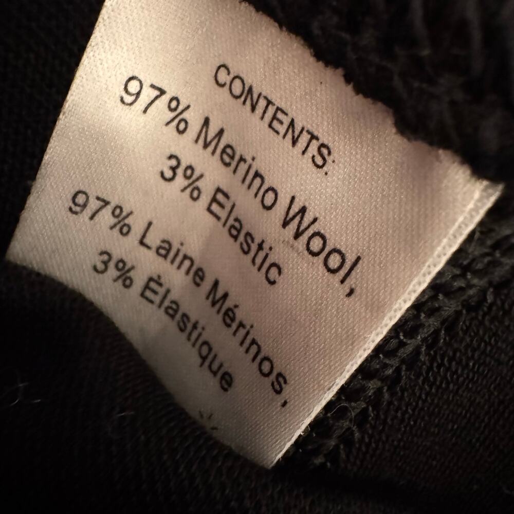 Smartwool Merino Wool Blend Fit & Flare Skirt Black Medium Gorpcore Outdoorsy - Picture 7 of 7